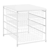 Everbilt 17.7 in H x 21.5 in W x 17 in D -  White Steel 3 Drawer Storage Kit